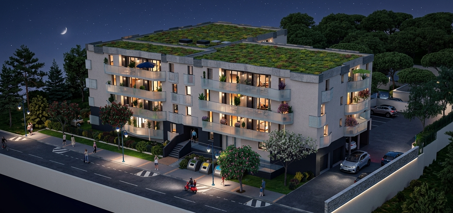 APPARTEMENT T2 NEUF AVEC TERRASSE + PARKING À 200M DE LA PLA