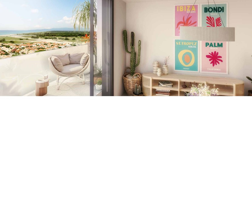 APPARTEMENT T2 NEUF AVEC TERRASSE + PARKING À 200M DE LA PLA