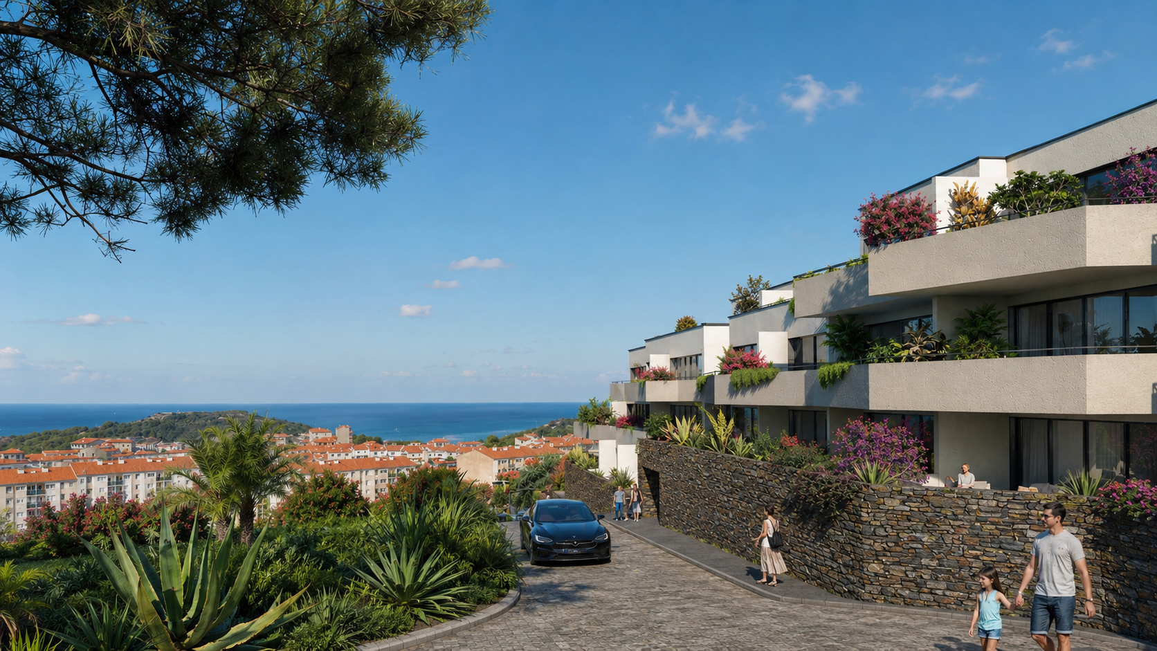Superbe appartement T2, avec vue infinie sur la Méditerranée